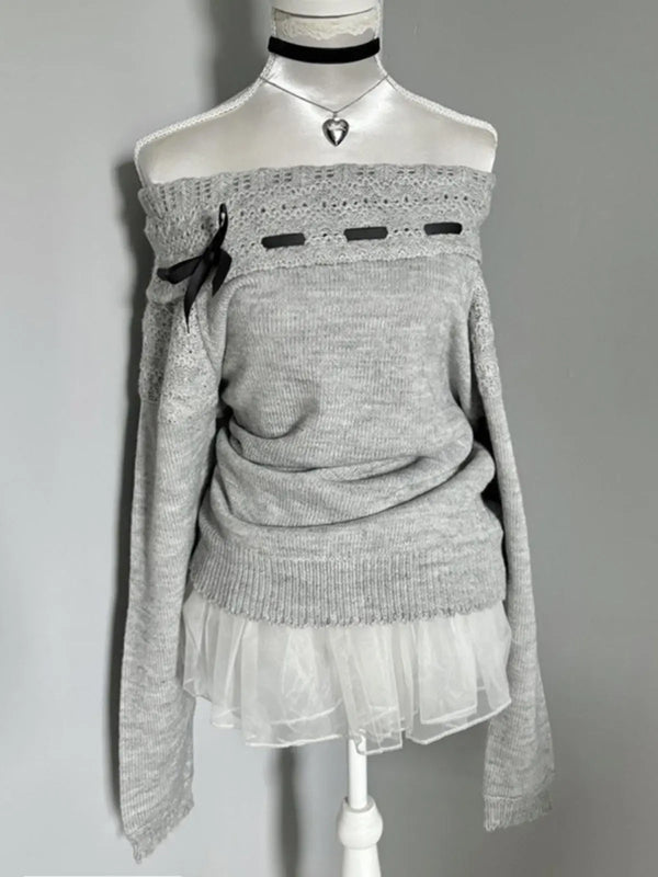 Women's off-shoulder sweater