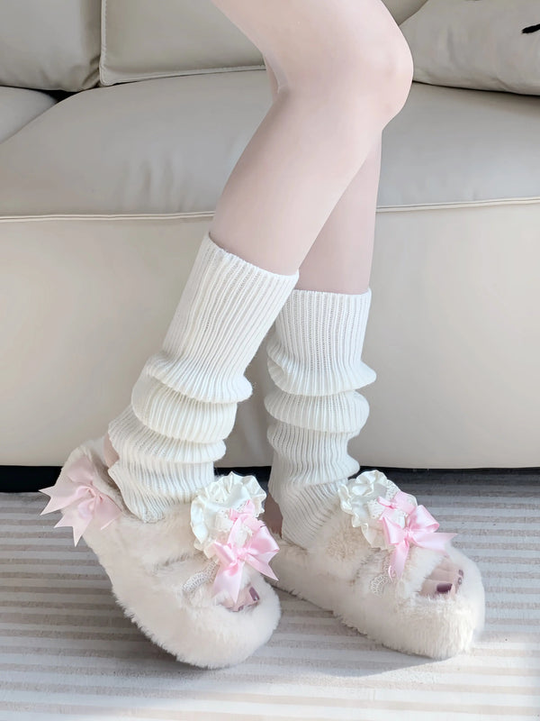 New heart-shaped fluffy slippers
