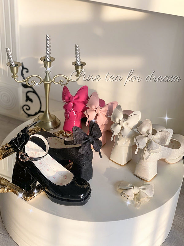 Sweet Mary Janes with platform