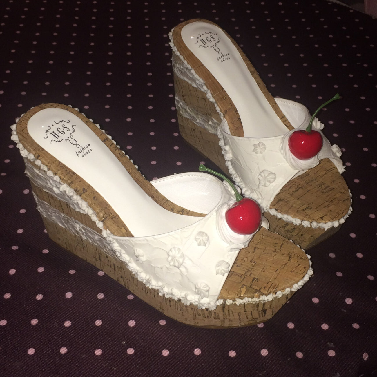 Cherry cake high heels