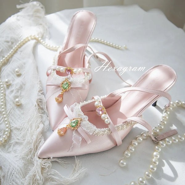 jeweled vintage high heels Soft Jam Studio