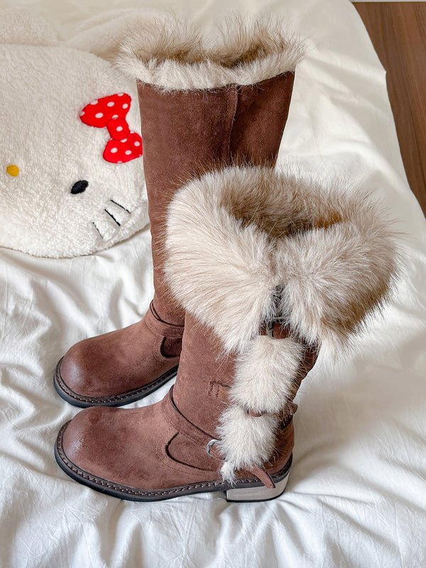 Women's tall snow boots