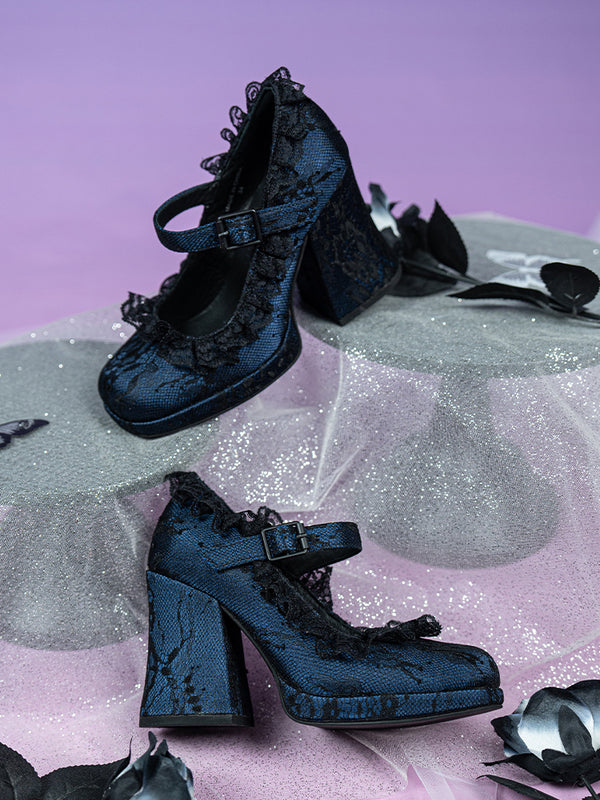 Multicolor Gothic Mary Janes