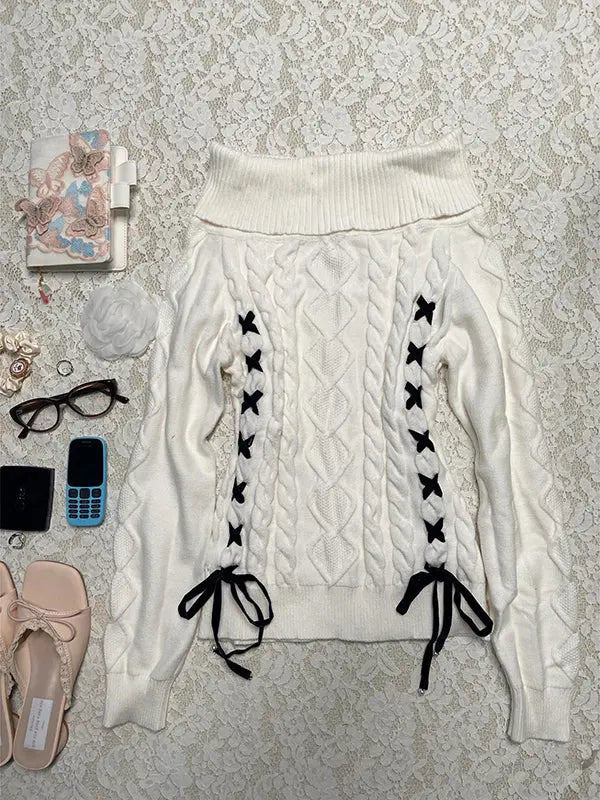 Women's off-shoulder sweater