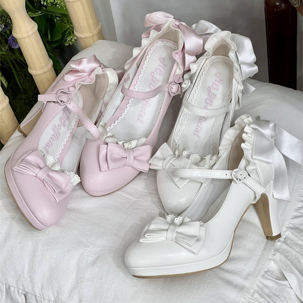 Elegant high-heeled women's shoes
