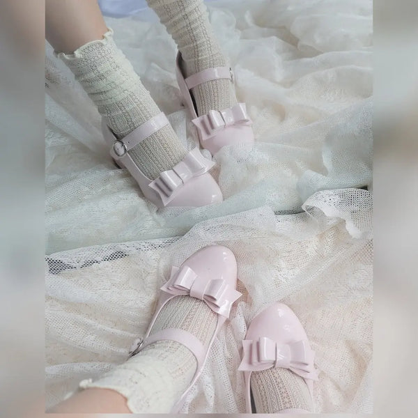 Mirrored Mary Jane Bow