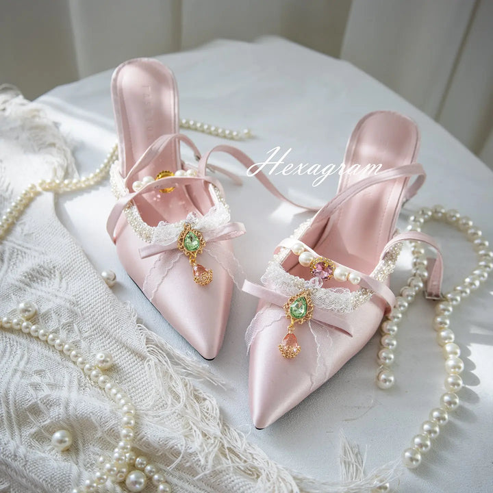 jeweled vintage high heels Soft Jam Studio