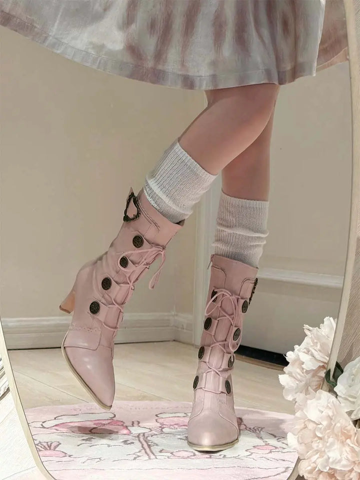 Bow pointed boots Soft Jam Studio