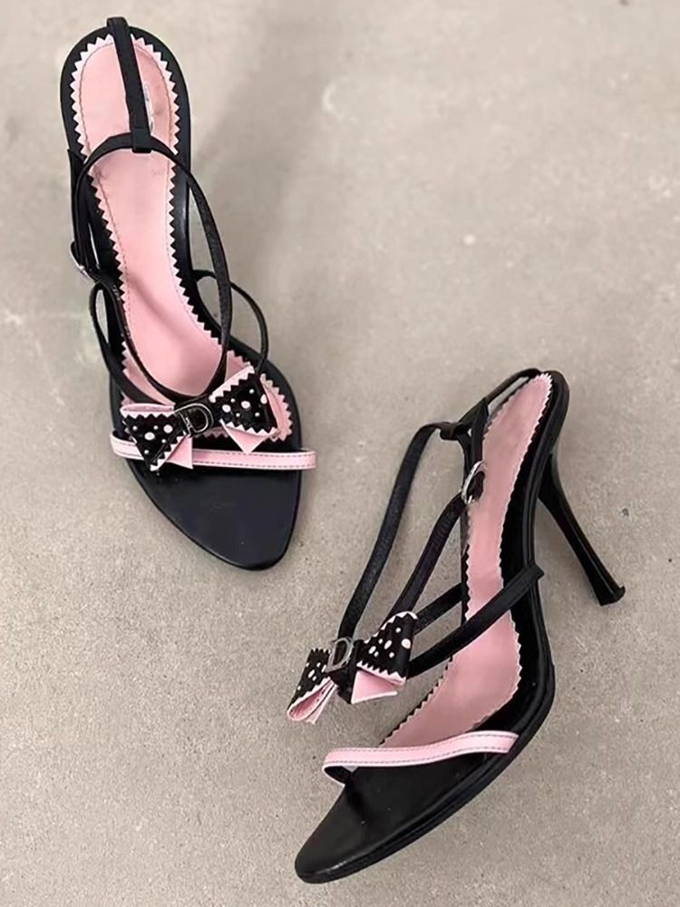 Soft leather bow hot girl sandals