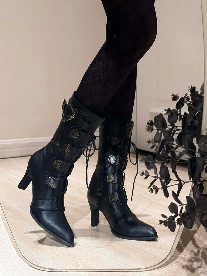 Bow pointed boots Soft Jam Studio