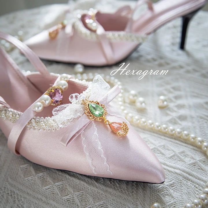jeweled vintage high heels Soft Jam Studio