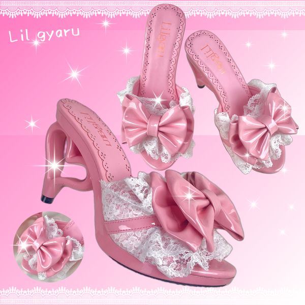 gyaru princess heart heel high heels