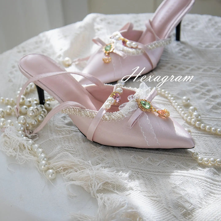 jeweled vintage high heels Soft Jam Studio