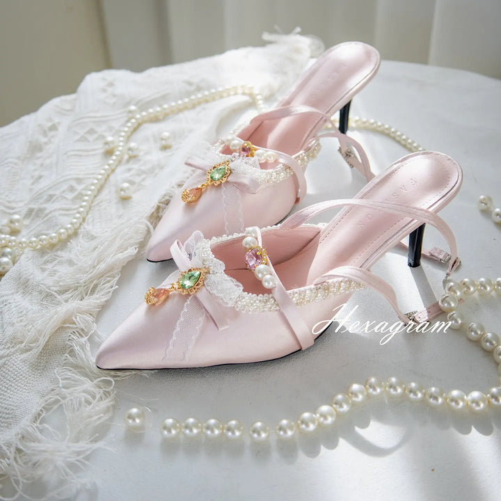 jeweled vintage high heels Soft Jam Studio