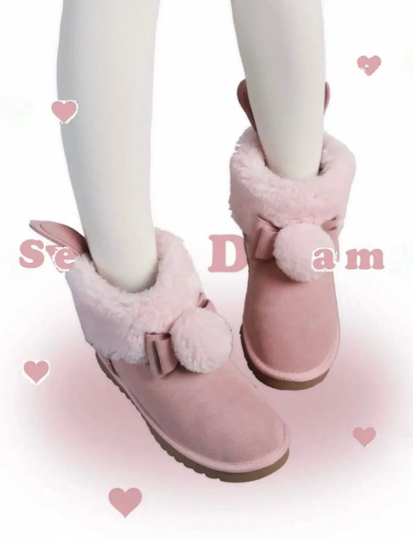 Short anti-slip snow boots