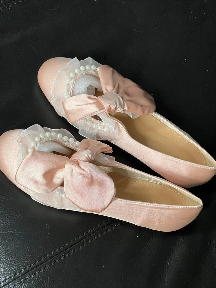 Back in stock: Pink Bow Shoes size: 35 Soft Jam Studio