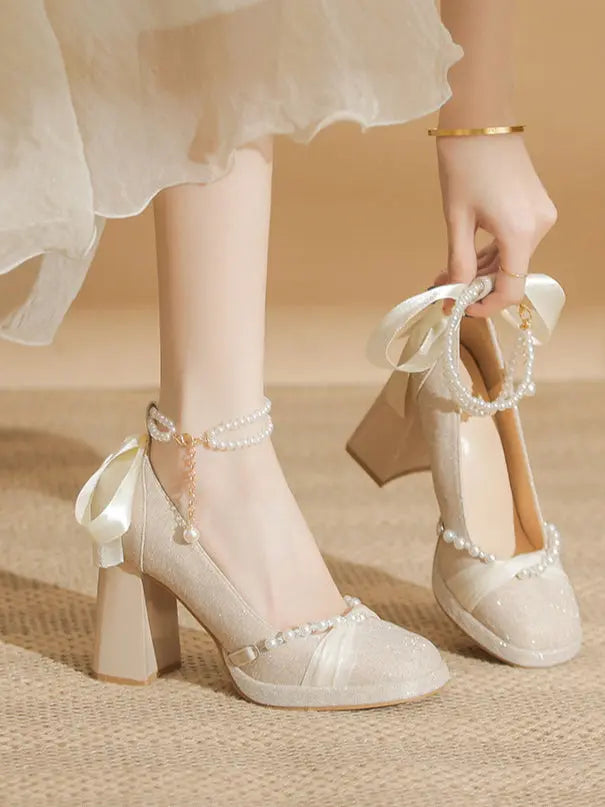 Glittery Mary Jane high heels Soft Jam Studio