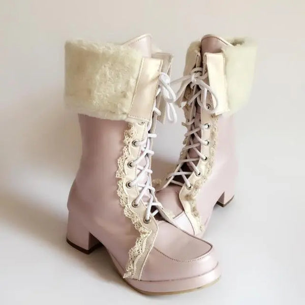 antaina fur boots Soft Jam Studio