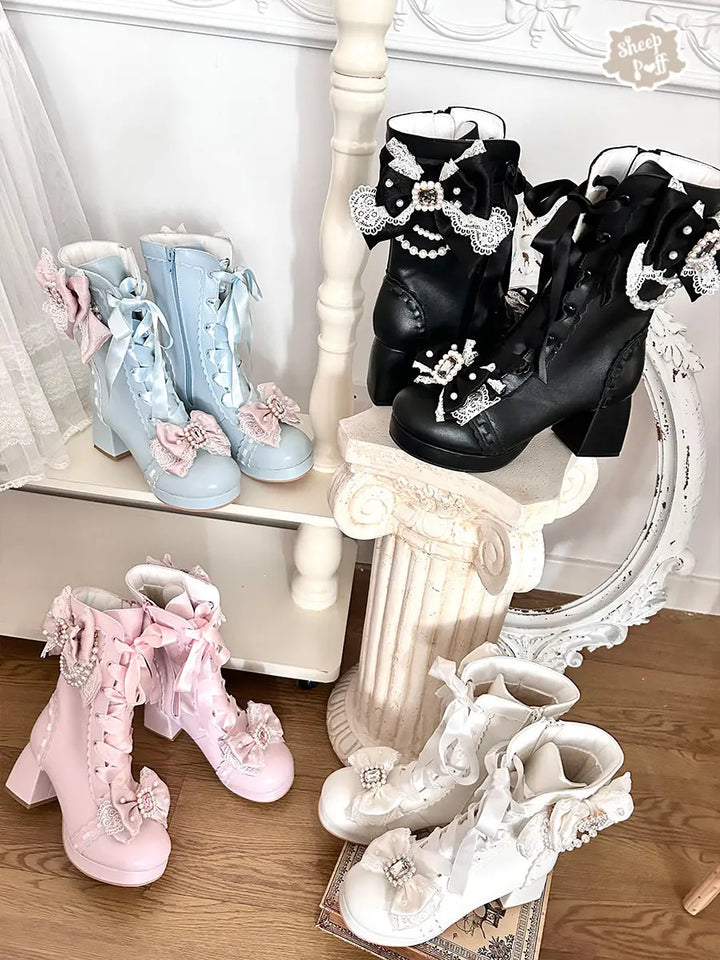 Cute retro autumn and winter boots Soft Jam Studio