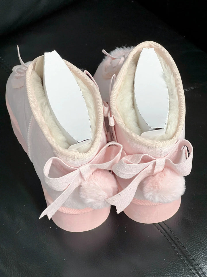 Back in stock: Pink Bow Boots- size: 37 Soft Jam Studio