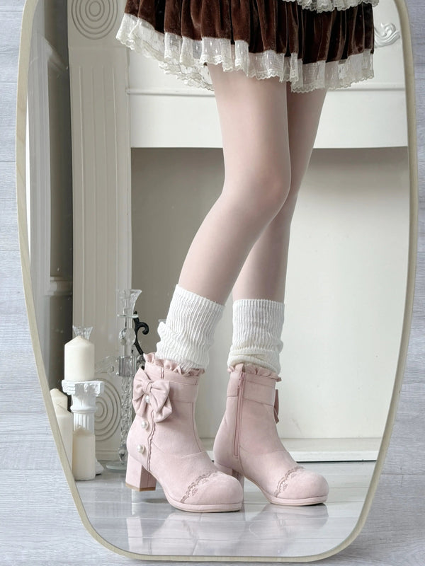 Little Snow Pearl Plush Boots