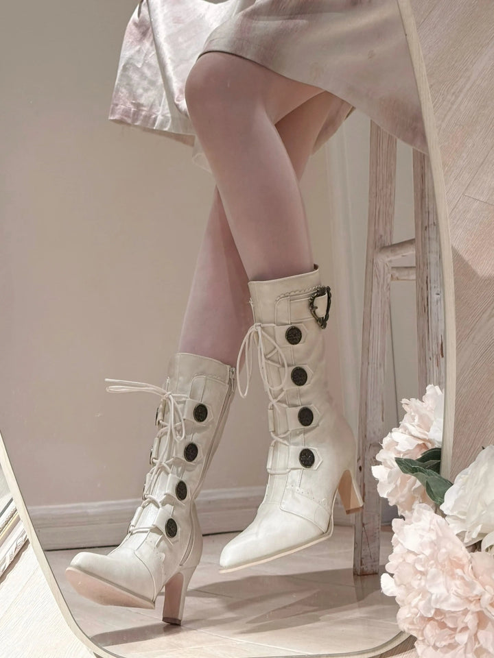 Bow pointed boots Soft Jam Studio