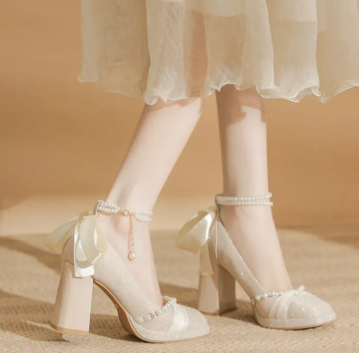 Glittery Mary Jane high heels Soft Jam Studio