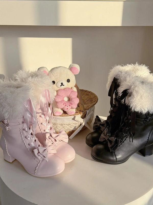 Autumn and Winter Plush Boots
