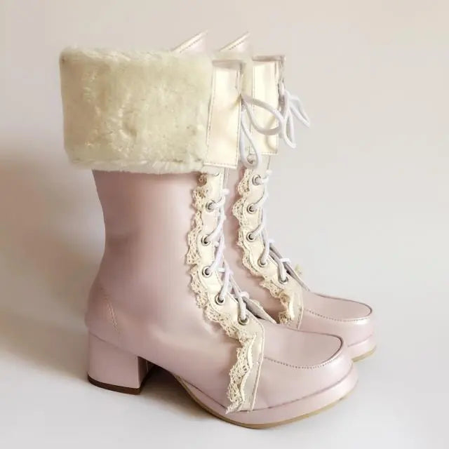 antaina fur boots Soft Jam Studio
