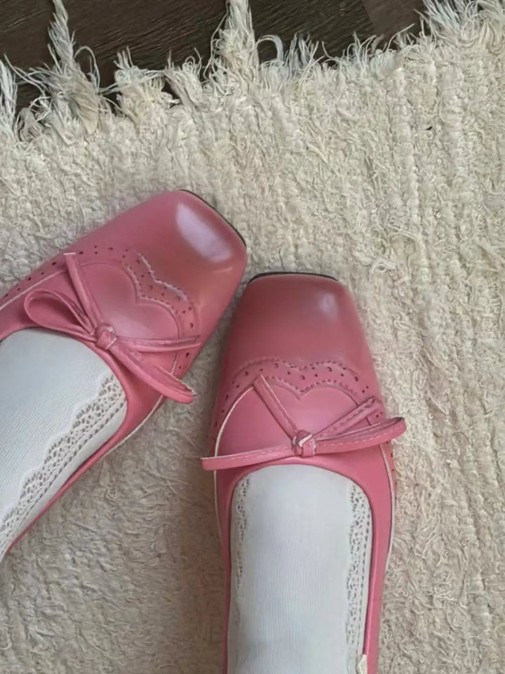 Square toe pink retro Mary Jane Soft Jam Studio