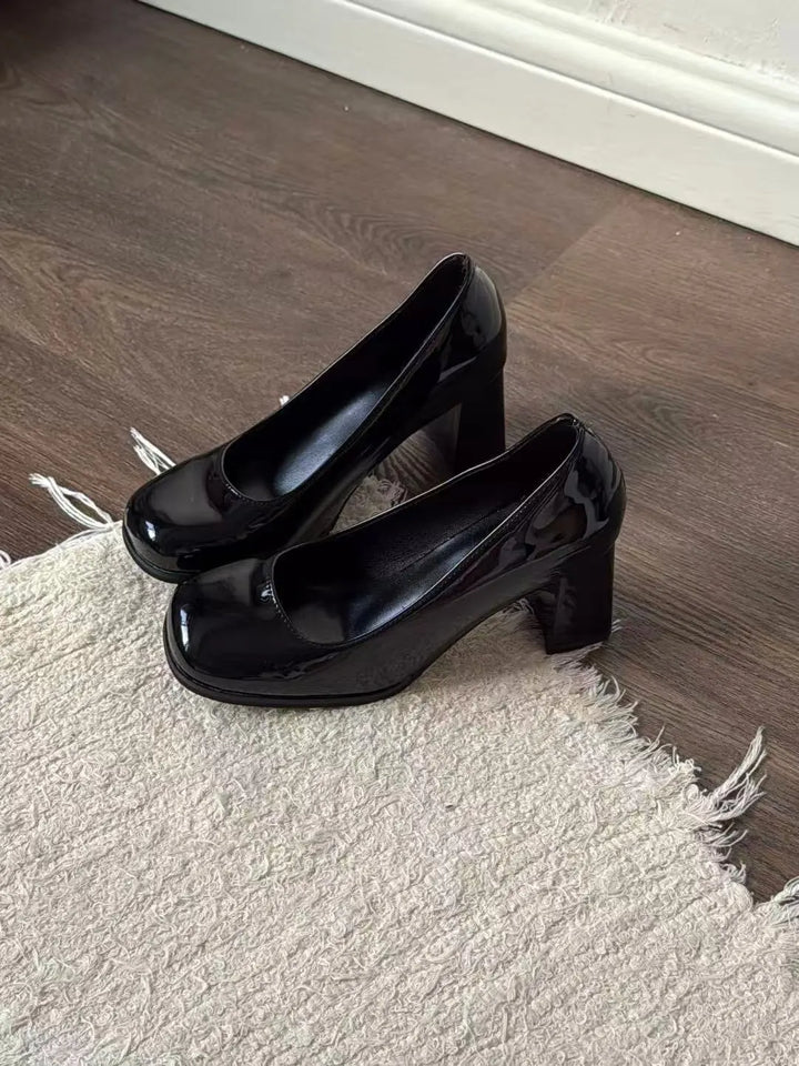 Black Square Toe Mary Jane Soft Jam Studio