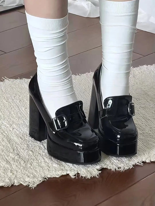 Everyday Mary Jane High Heels Black Soft Jam Studio