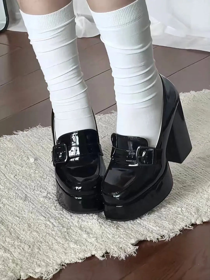 Everyday Mary Jane High Heels Black Soft Jam Studio