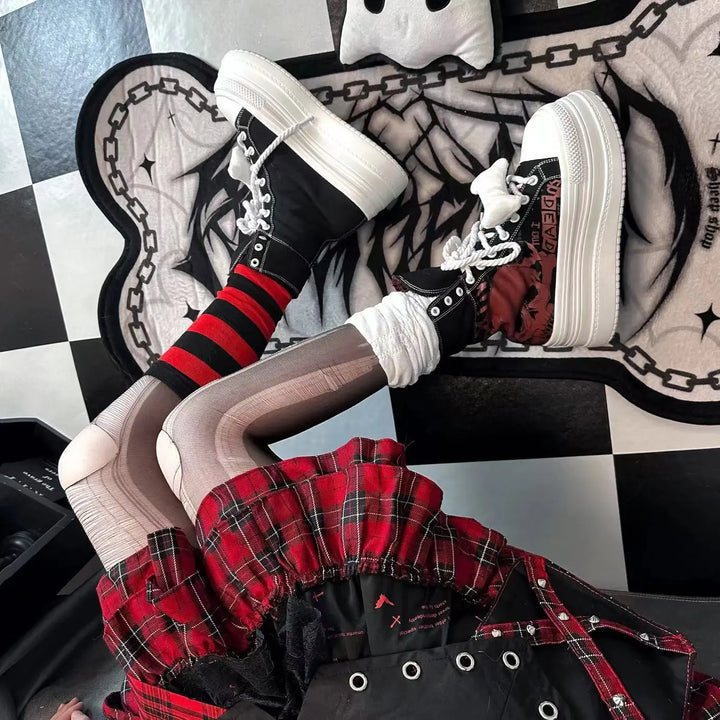 Skull Bones Canvas Shoes Soft Jam Studio