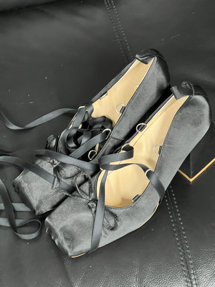 Back in stock: Black Bow Shoes- size: 40 Soft Jam Studio
