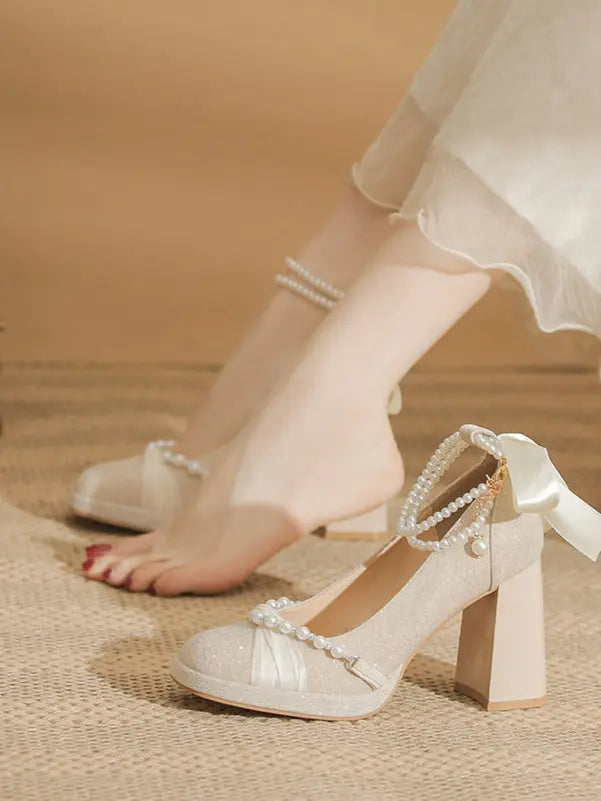 Glittery Mary Jane high heels Soft Jam Studio