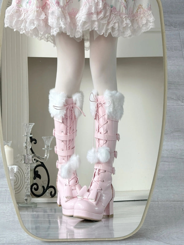 Bow-Tie Fuzzy Boots