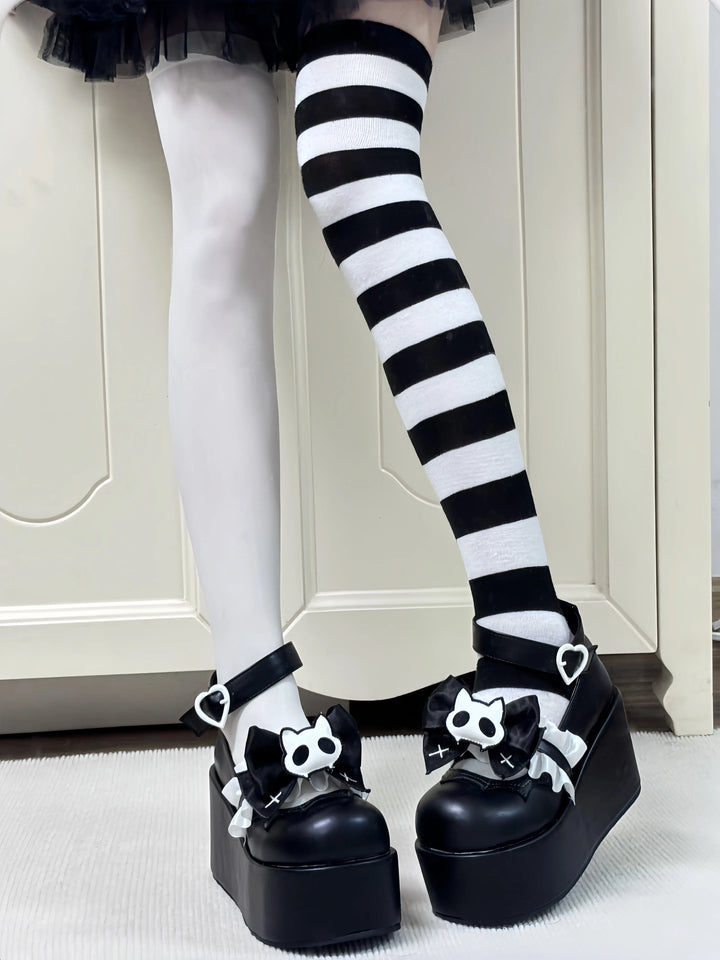 Night Owl Skull Original Platform Shoes Soft Jam Studio