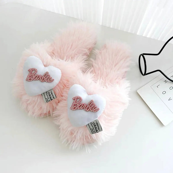 Barbie Heart Cotton Slippers