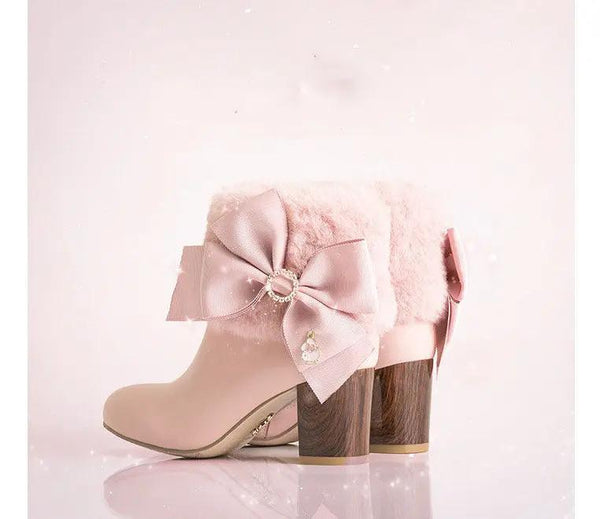 Sweet mid-heel women's boots