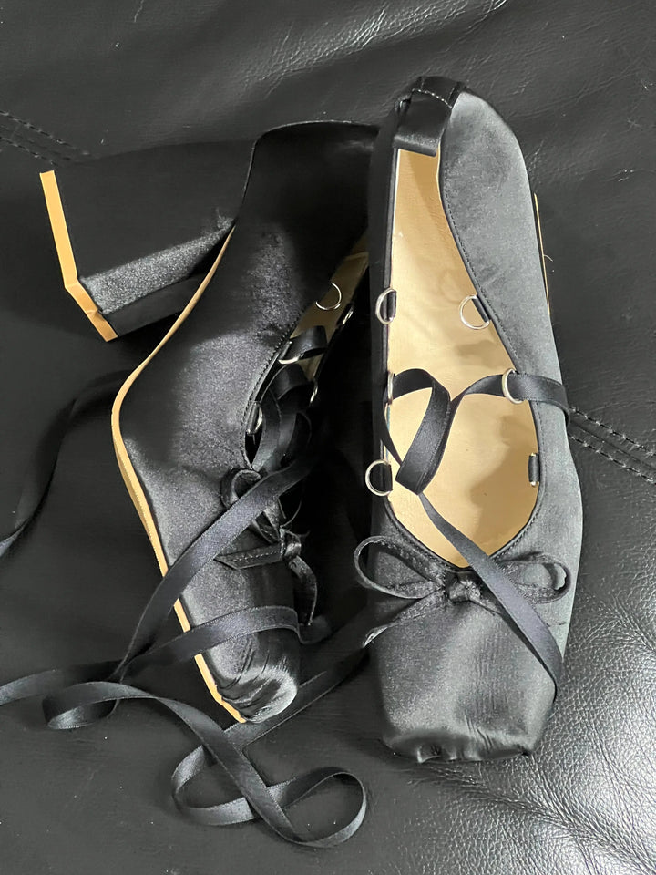 Back in stock: Black Bow Shoes- size: 40 Soft Jam Studio