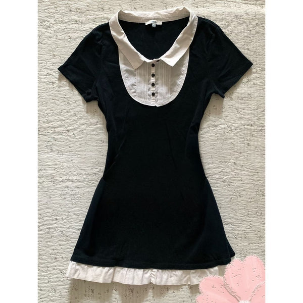 vintage fake two piece dress