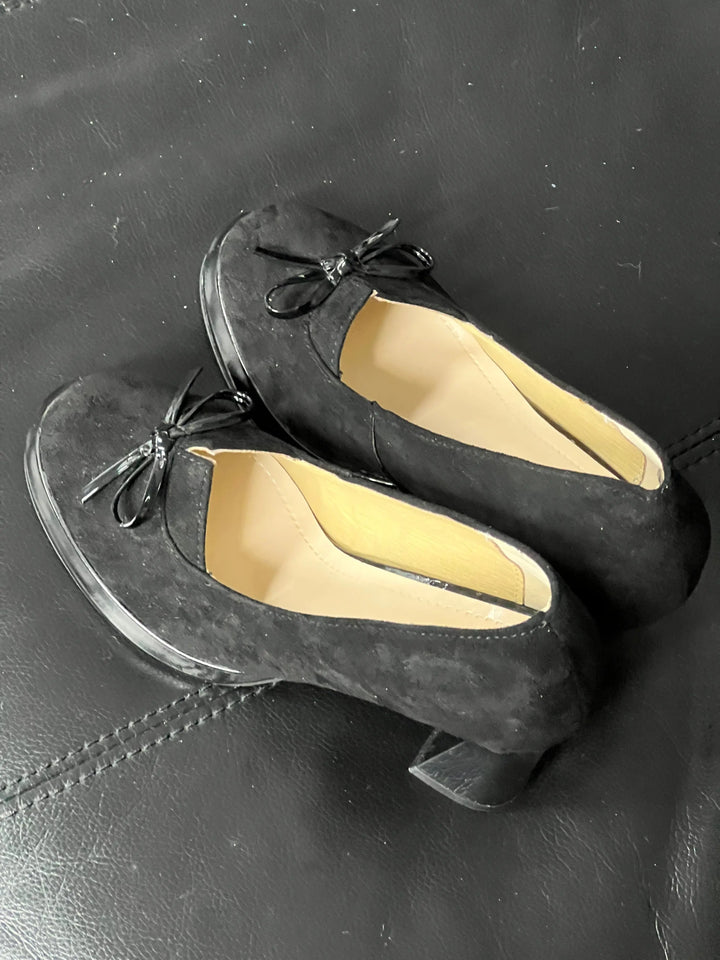 Back in stock: Black Bow Shoes- size: 40 Soft Jam Studio