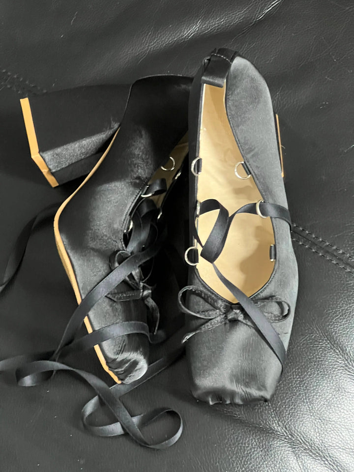 Back in stock: Black Bow Shoes- size: 40 Soft Jam Studio