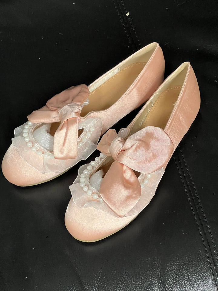 Back in stock: Pink Bow Shoes size: 35 Soft Jam Studio