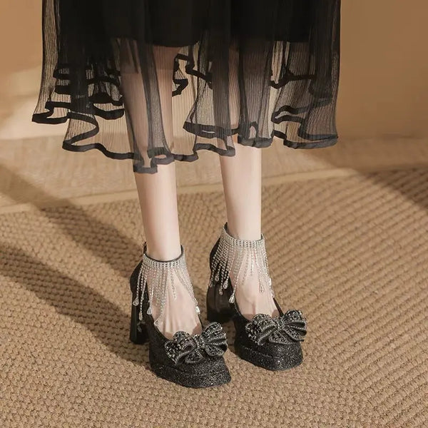 Sparkling Tassel Mary Jane