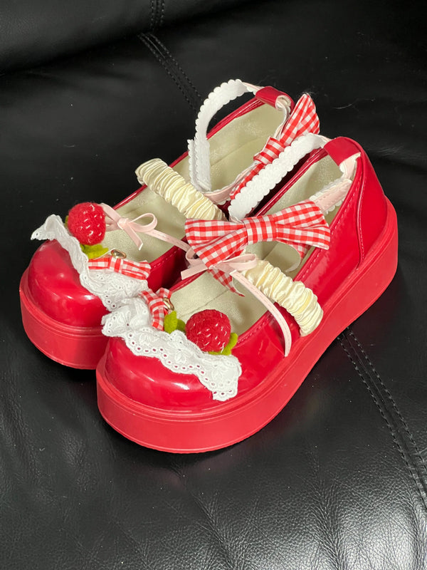 Back in stock: Red Cute Mary Jane’s- size: 39 Soft Jam Studio