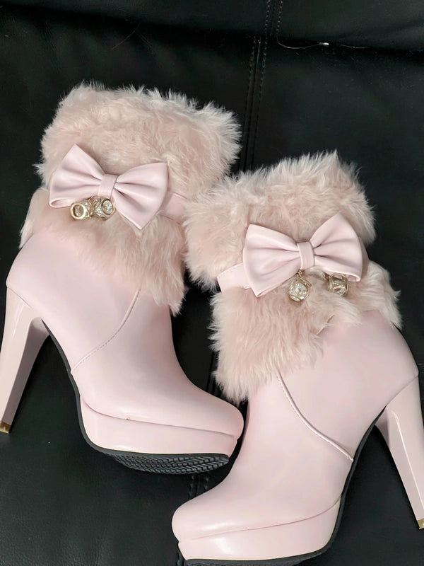 Back in stock: Pink Bow Shoes size: 35 Soft Jam Studio