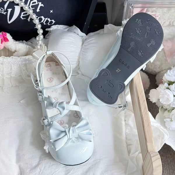 Cute Mary Jane Shoes with Kitty Heels