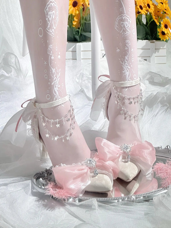 pink princess vintage style high heels Soft Jam Studio